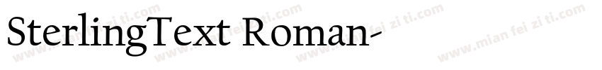 SterlingText Roman字体转换